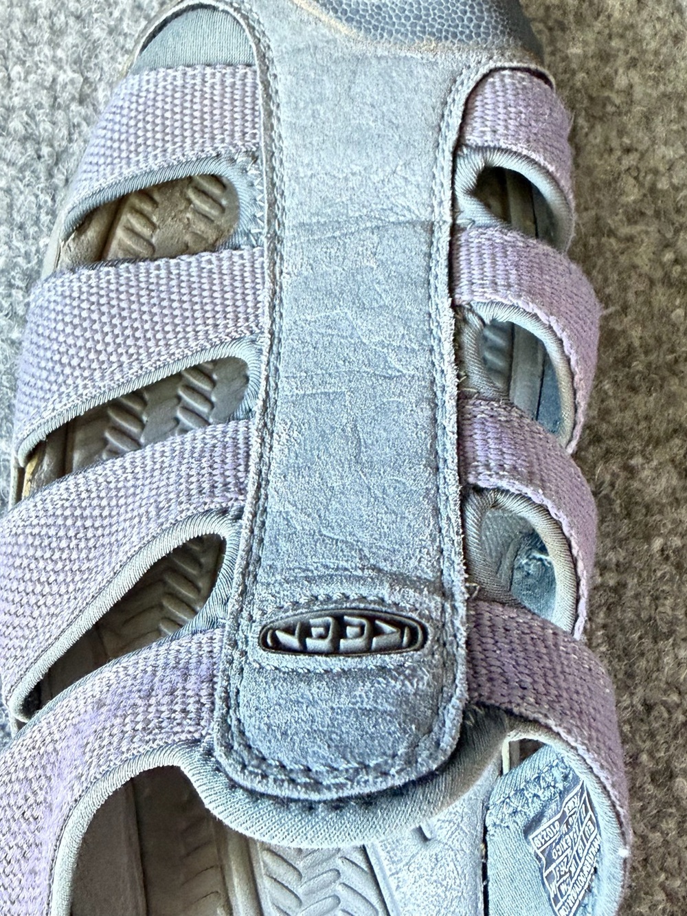 Keen‎ Sandal Mule Women 8.5 Lavender Gray Closed Toe Slip On Gorpcore Outdoor - Picture 12 of 13